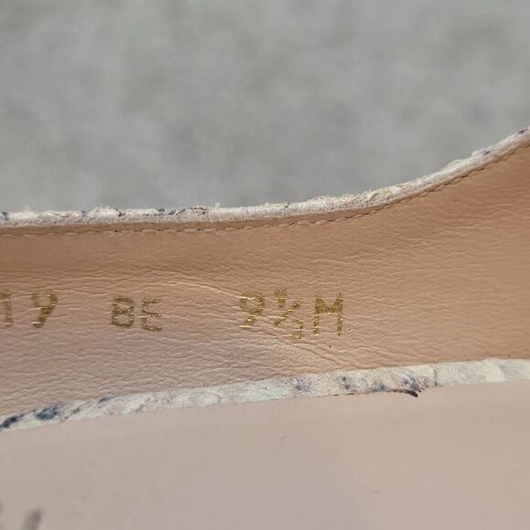 Stuart Weitzman Snake Leather Heels Pump Size 9.5 - Picture 5 of 8